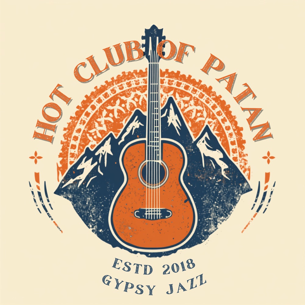 Hot Club of Patan badge — Gypsy Jazz, established 2018